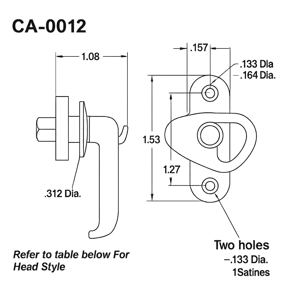 CA-0012: Self-Adjusting Compression Latch