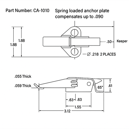 CA-1010: Heavy-Duty Draw Latch