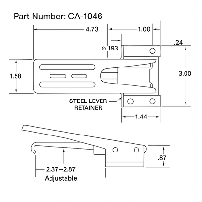 CA-1046: Adjustable Heavy-Duty Latch