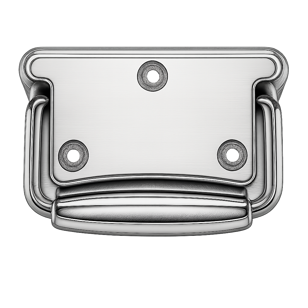 Chest Handle with Return Spring...Use Screw #10, Stops at 90 Degrees.