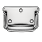 Chest Handle with Return Spring...Use Screw #10, Stops at 90 Degrees.