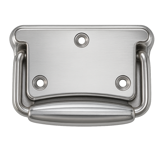 Chest Handle with Return Spring...Use Screw #10, Stops at 90 Degrees.